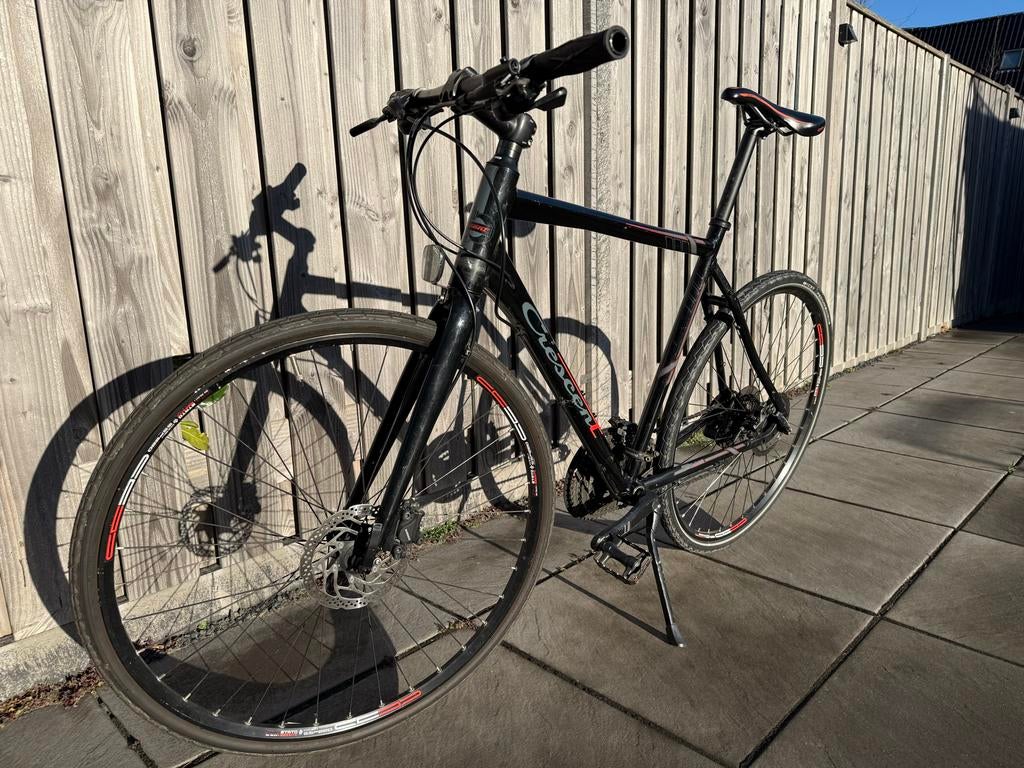 Hybride fiets, Fietsen en Brommers, Fietsen | Heren | Herenfietsen, Gebruikt, Versnellingen, 53 tot 57 cm, Ophalen