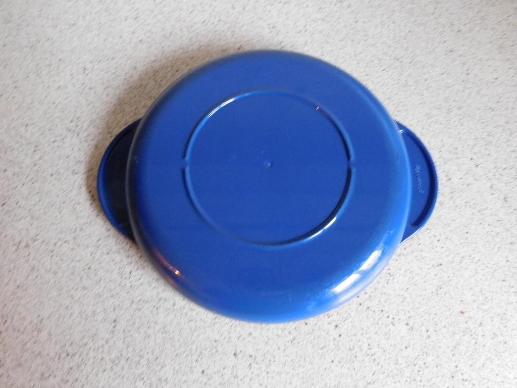 Tupperware Deksel v. Microplus 1 Ltr. 2544A-3 16 cm. Blauw, Ophalen of Verzenden, Zo goed als nieuw, Blauw, Overige typen
