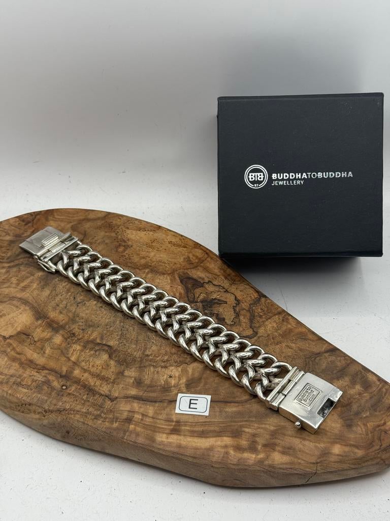 “JWALA” buddha to buddha 20,5cm• Maat: E “GEPOLIJST”, Ophalen of Verzenden, Zo goed als nieuw, Zilver, Zilver