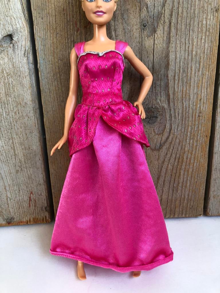 Roze zilver feestjurk, Ophalen of Verzenden, Zo goed als nieuw, Barbie