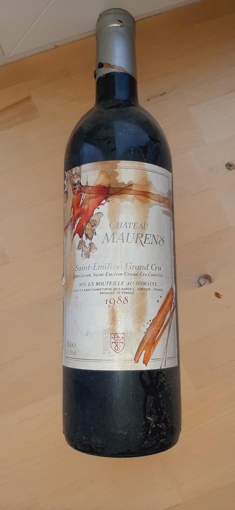 Chateau Maurens Saint-Emilion Grand Cru 1988, Verzamelen, Wijnen, Ophalen