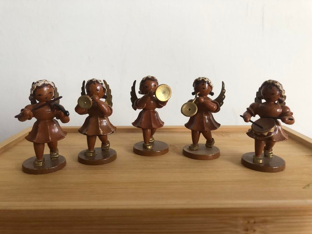 Erzgebirge volkskunst, engelenkoor, Ophalen of Verzenden, Zo goed als nieuw