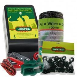 Minigard volière schrikdraad startset voor houten volière, Verzenden, Nieuw, Hout, Volière