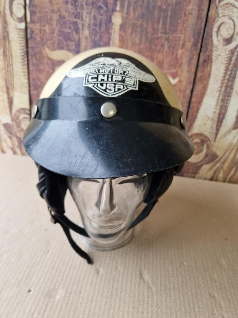 Oude Willempie Motorhelm - Vintage Stijl, Motoren, Kleding | Motorhelmen, Heren, Jethelm, M, Overige merken, Tweedehands, Ophalen of Verzenden
