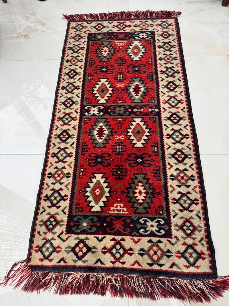 Kelim vloerkleed  vintage, Crème, 100 tot 150 cm, Vintage Kelim, Rechthoekig