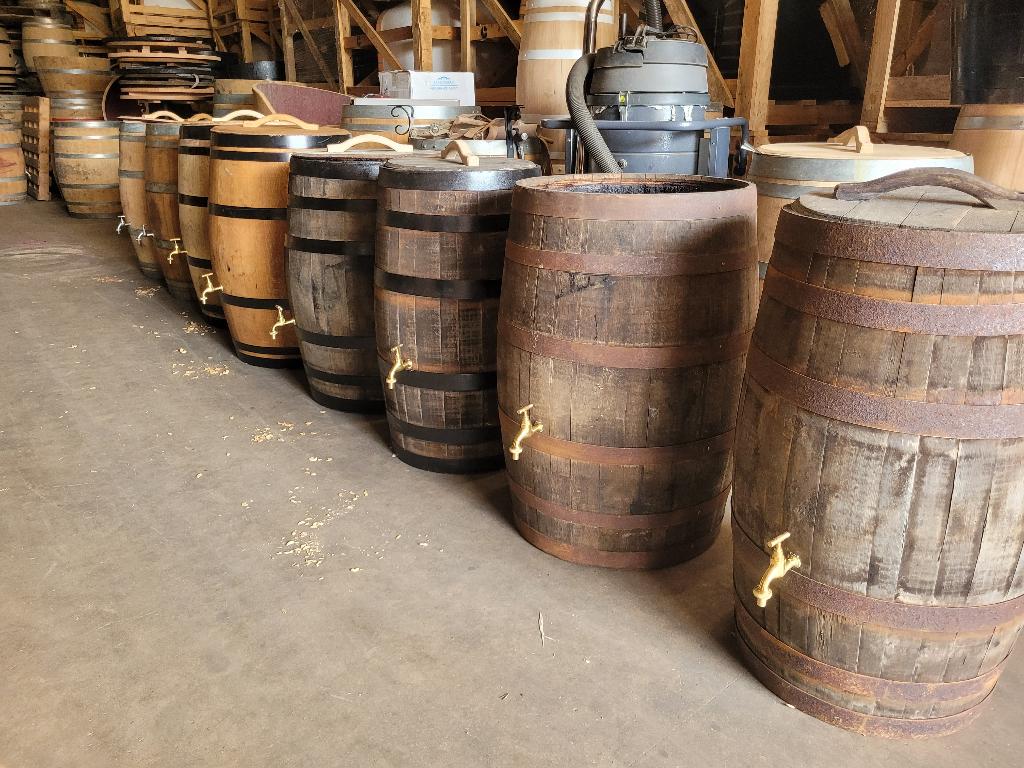 Regenton Los deksel Kraan Regenopvang Eiken Wijnvat, 150 liter of meer, Ophalen of Verzenden, Nieuw, Hout