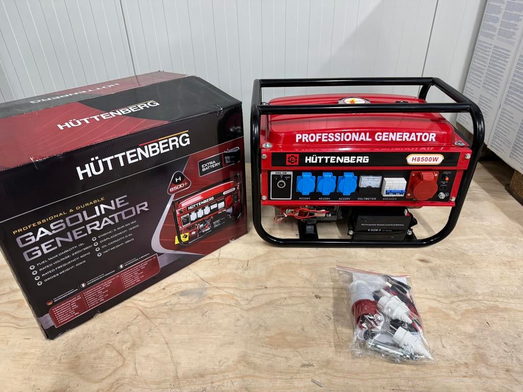 Huttenberg Aggregaat (Elektrische start), Ophalen, Nieuw, Minder dan 5 kVA, Benzine