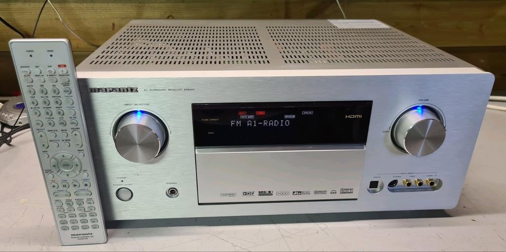 Marantz sr-6001 receiver + afstandsbediening + manual, Ophalen of Verzenden, 60 tot 120 watt, Marantz