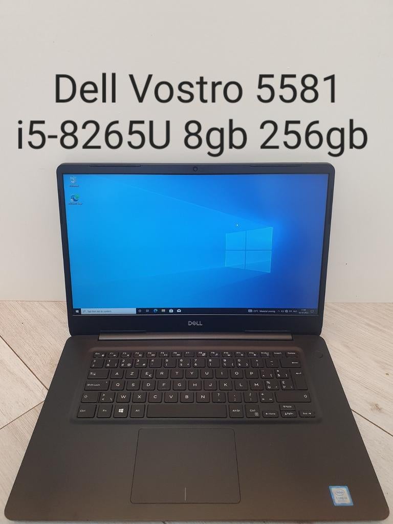 Perfecte staat: Dell Vostro 5581 AZERTY i5-8265U 8gb 256gb, 256 GB, Met videokaart, 2 tot 3 Ghz, 15 inch