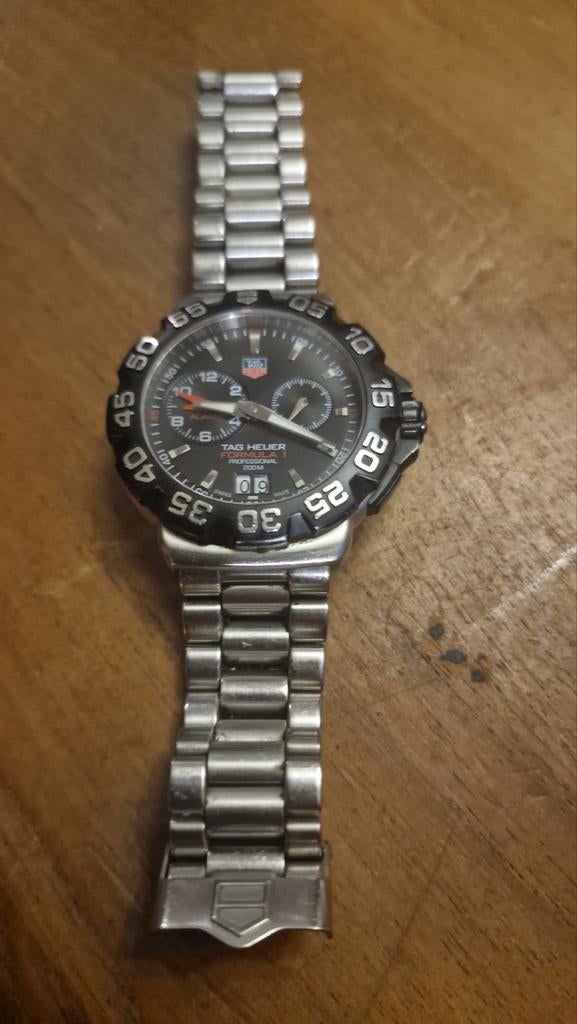 Tag Heuer F1 Quartz Alarm WAH111A/ BA0850 - Goedwerkend!, Staal, Gebruikt, Staal, Polshorloge