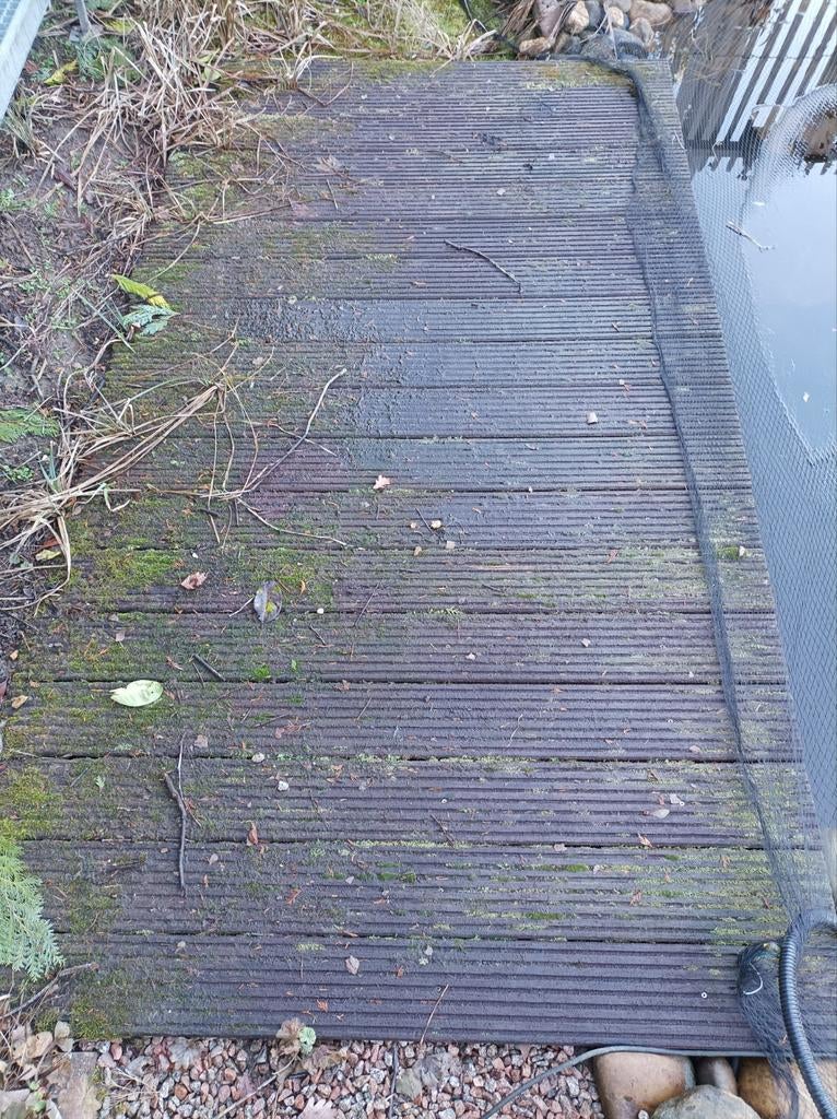 Vlonder planken terras steiger vijver hardhout planken, Ophalen, Hout