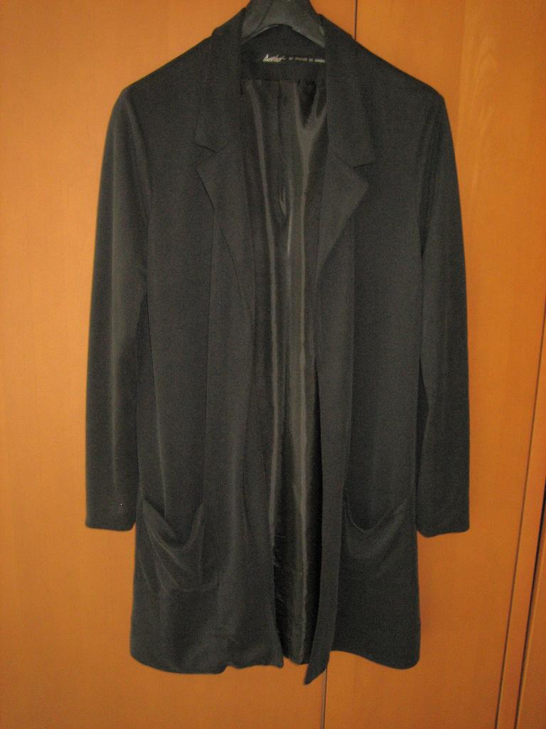 Antraciet blazer of vest-jas FOLLIE DI GARBO, L snazzeys, Verzenden, Maat 42/44 (L), Nieuw, Jasje