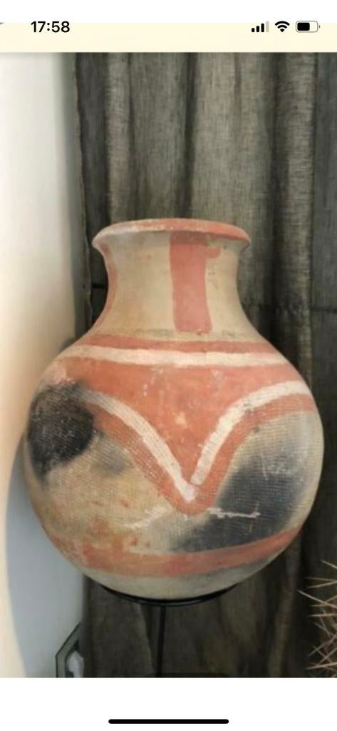 Schitterende handmade Afrikaanse kruik vaas pot, Ophalen