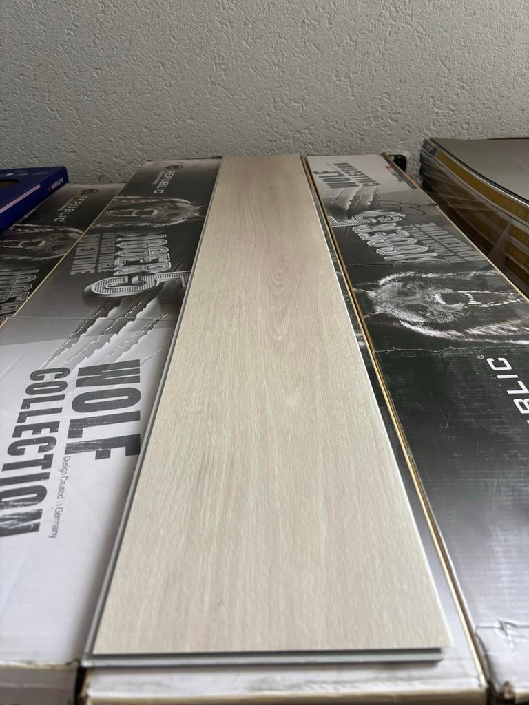 Wit Klik PVC Vloer - 33m2, Ophalen, Kunststof, 50 tot 150 cm, Nieuw