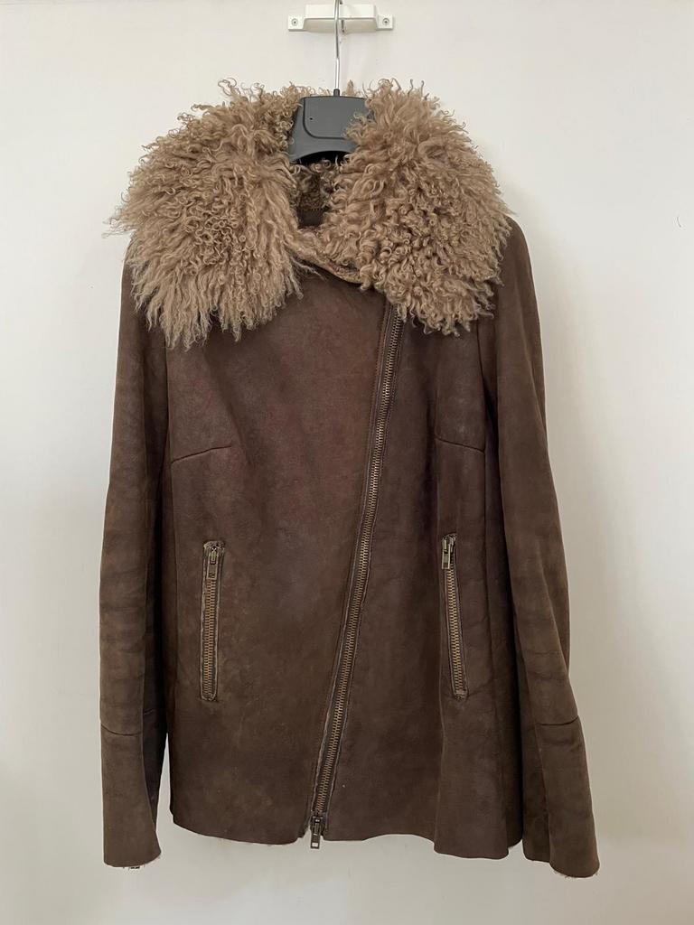 Salvatore Santoro Lammy Coat Dames - Zo Goed Als Nieuw, Ophalen of Verzenden, Zo goed als nieuw, Maat 36 (S), Bruin