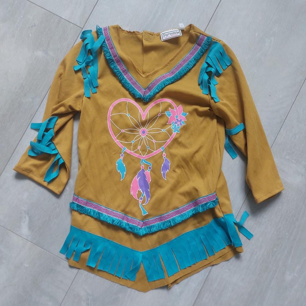 Indianen Jurkje Carnaval - Maat 92, Ophalen of Verzenden, Gebruikt, 104 of kleiner, Meisje