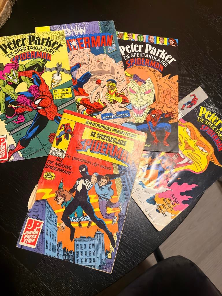 Spiderman stripboeken 1984/1985 - Juniorpress, Boeken, Meerdere stripboeken, Ophalen, Gelezen
