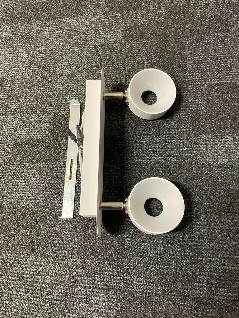 Gamma salerno opbouwspot wit 2 lichtpunten, Ophalen, Zo goed als nieuw, Metaal of Aluminium