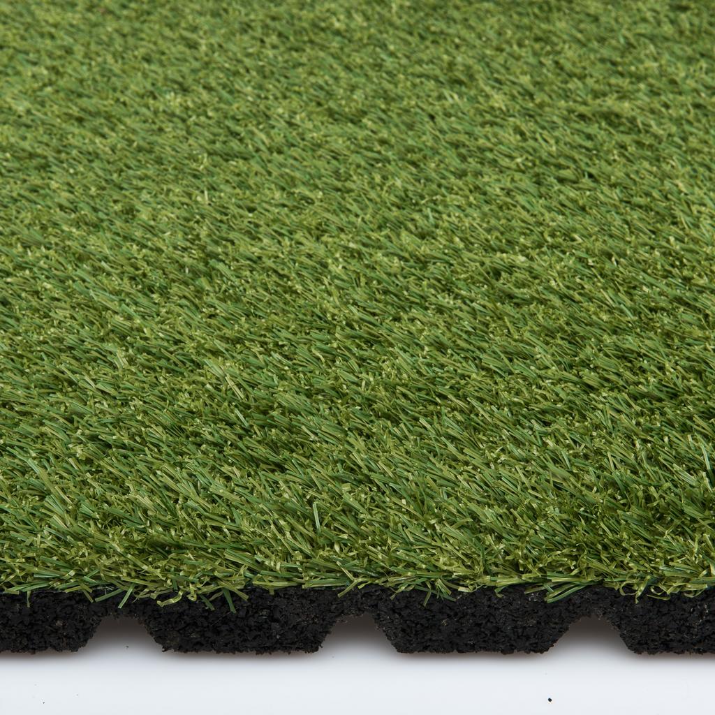 Rubber Kunstgras Tegels!  100 x 100 x 2.5cm, Stuntgras, Rubber, Nieuw, Ophalen of Verzenden