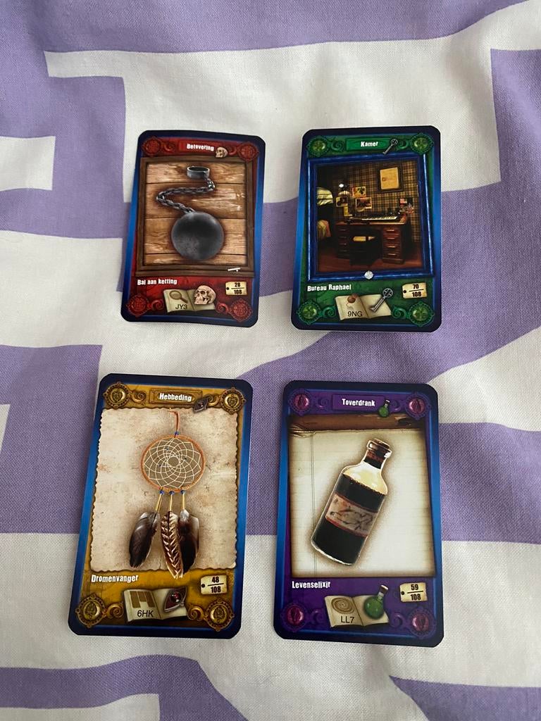 4x Het Huis Anubis kaarten, Verzamelen, Ophalen of Verzenden