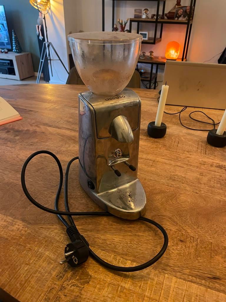 Ascaso I-Mini i-2 Koffiemolen - Aluminium (175W), Witgoed en Apparatuur, Koffiezetapparaten, Ophalen of Verzenden, Gebruikt, Overige modellen