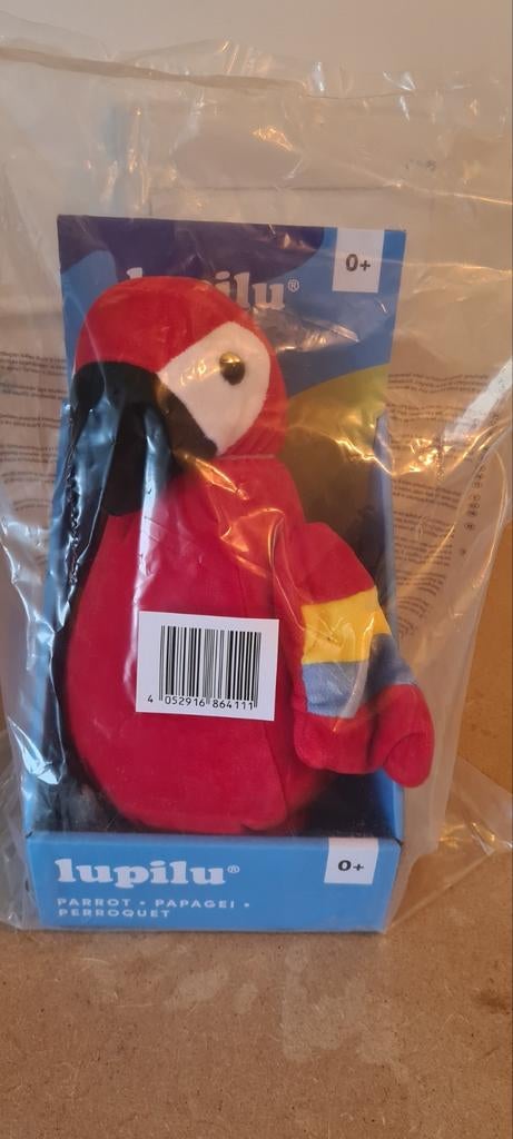Nieuwe Papagaai Knuffel - Praat Na!, Kinderen en Baby's, Speelgoed | Knuffels en Pluche, Ophalen of Verzenden, Nieuw, Overige typen