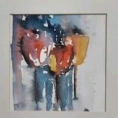 Tulpen, Ophalen of Verzenden, Minder dan 50 cm, Schilderij, Minder dan 50 cm