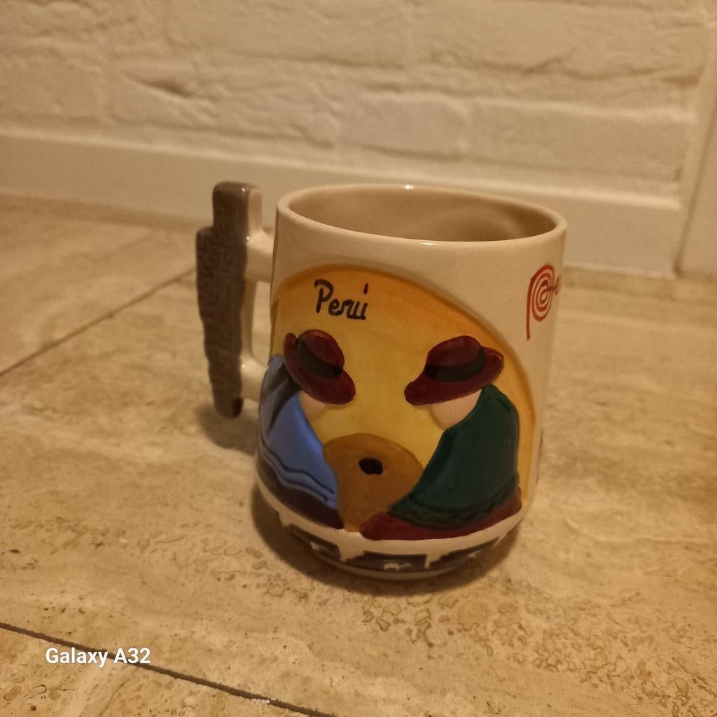 Originele mok uit Peru!, Verzenden, Zo goed als nieuw, Porselein, Overige typen