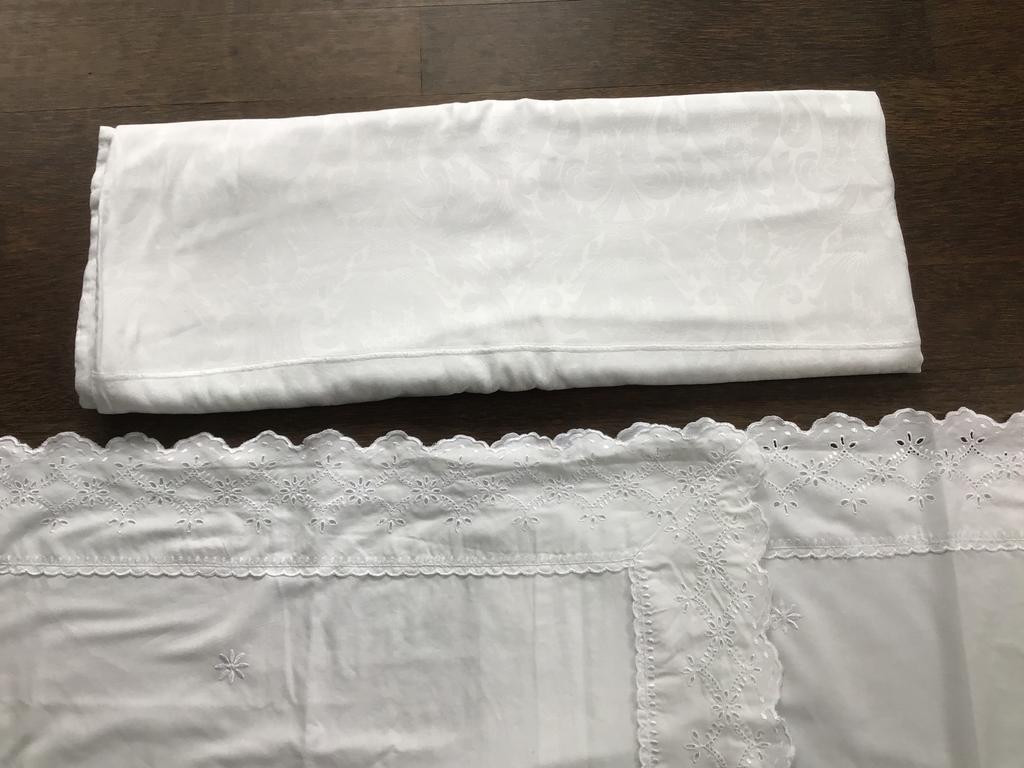 1 persoons Bauer dekbedovertrek + 2 sierslopen, Huis en Inrichting, Eenpersoons, Wit, Dekbedovertrek, Ophalen of Verzenden