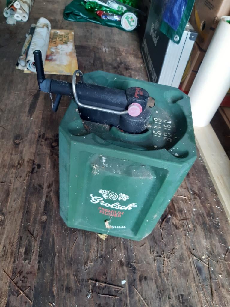 grolsch bier tap party fust, Ophalen of Verzenden, Gebruikt, Reclamebord, Plaat of Schild, Grolsch