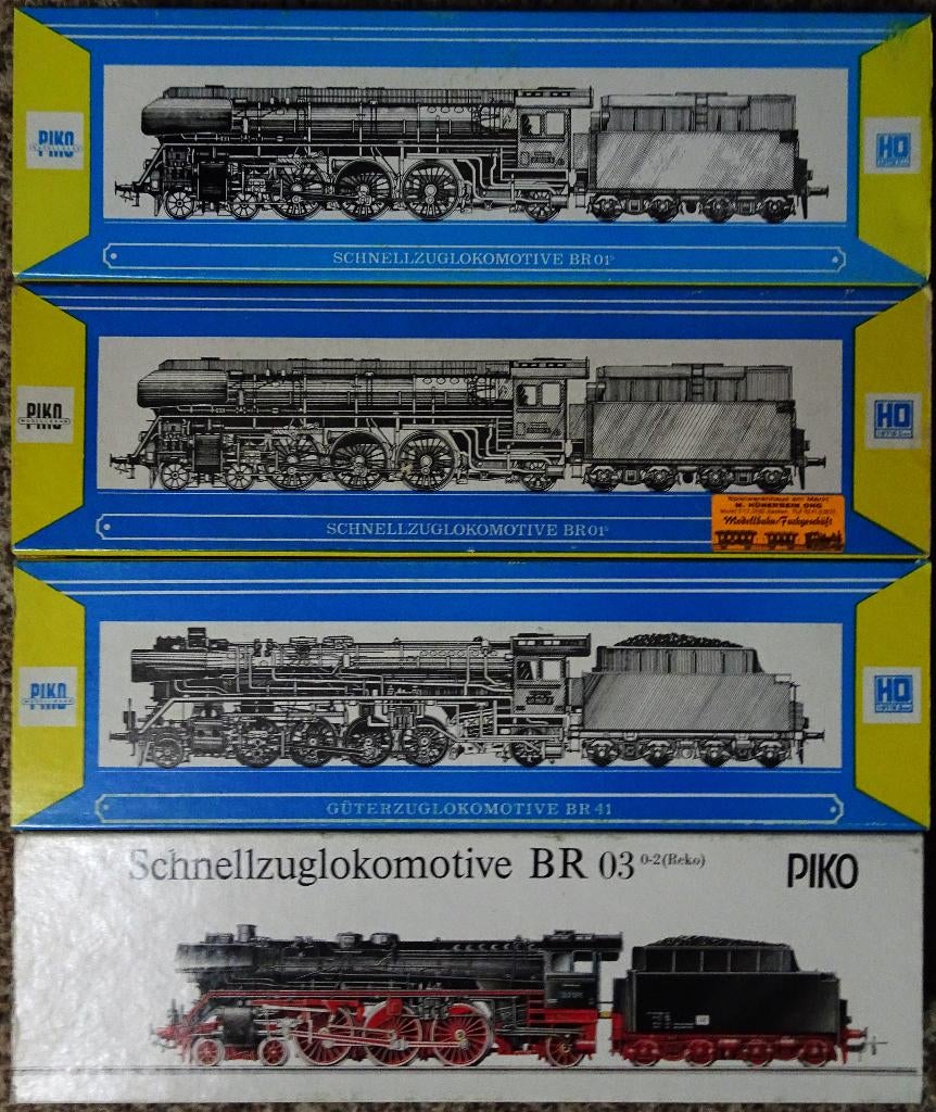 Piko Stoomloc 4x BR03 kolen-BR041 kolen-BR01 kolen en olie, Zo goed als nieuw, Analoog, Gelijkstroom, Locomotief