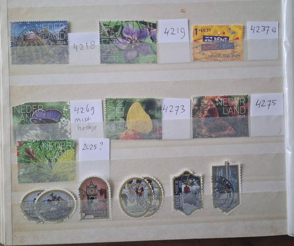 Postzegels NL gestempeld - eurozegels, Postzegels en Munten, Postzegels | Nederland, Ophalen of Verzenden, Na 1940, Gestempeld