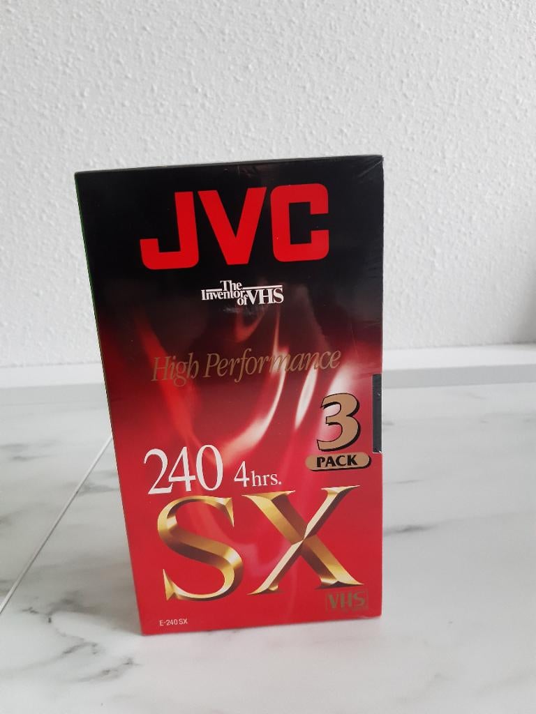 3-pak JVC videobanden, Alle leeftijden, Ophalen of Verzenden, Nieuw in verpakking, Overige genres