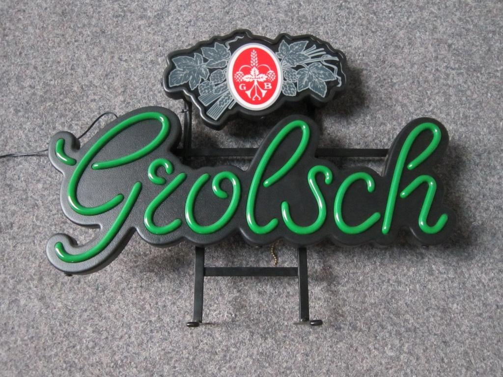 GROLSCH BIER LED LICHTRECLAME, Ophalen, Nieuw, Overige typen, Grolsch