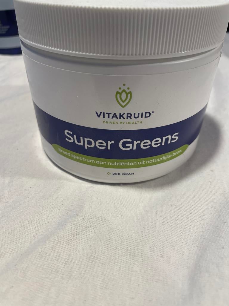Super greens 220 gram, Ophalen of Verzenden, Nieuw, Poeder of Drank
