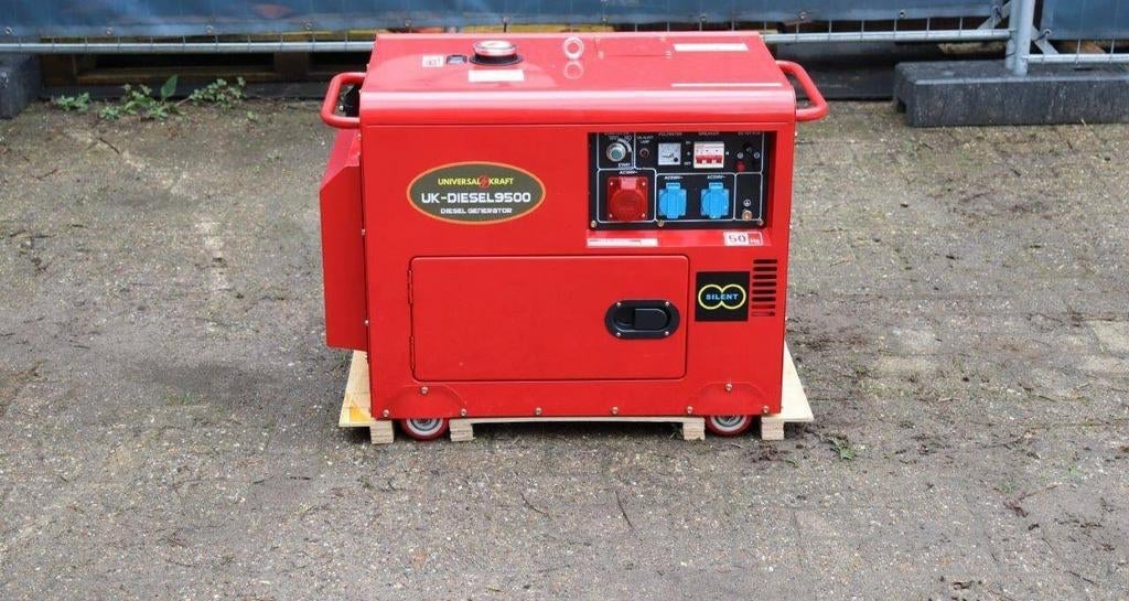 Aggregaat/generator Diesel 9500w 11,9kva nieuw gratis bezorg, Doe-het-zelf en Verbouw, Aggregaten, Dieselolie, Geluidgedempt, Nieuw