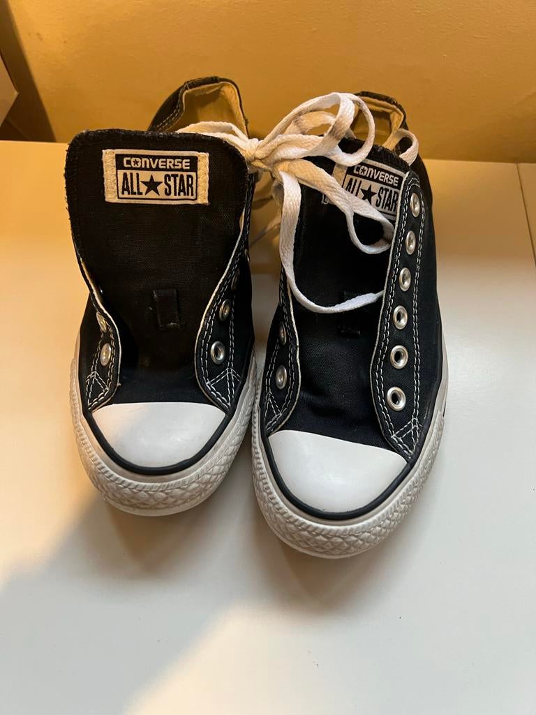 Zwarte Converse All Stars, Kleding | Dames, Schoenen, Zwart, Ophalen of Verzenden, Sneakers of Gympen, Zo goed als nieuw