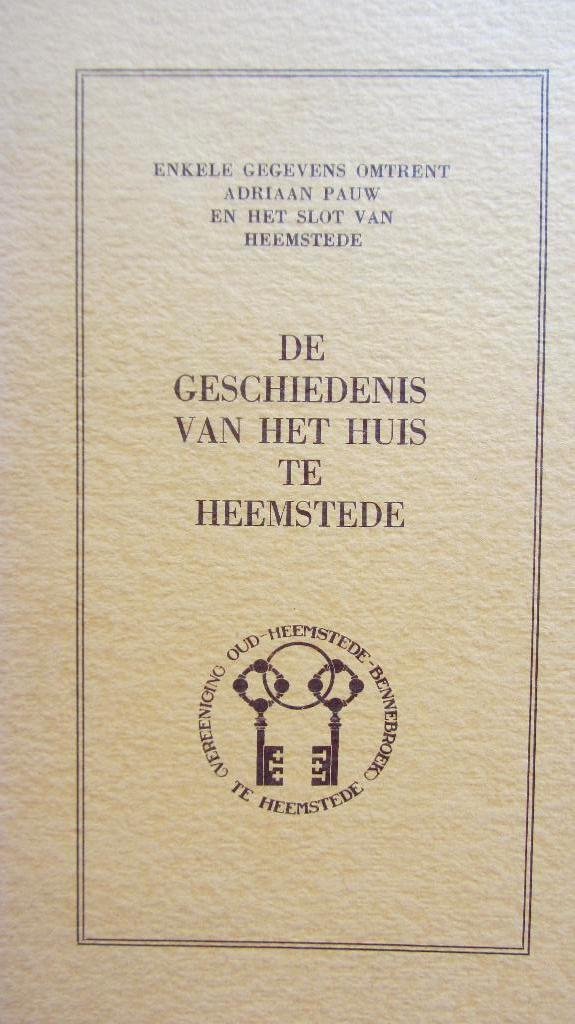 Heemstede - Huis te Heemstede, Ophalen of Verzenden, Gelezen