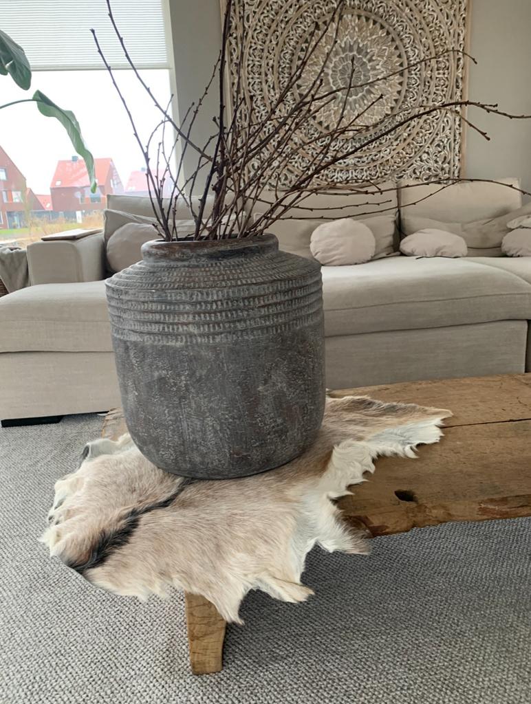 Prachtige grote sobere pot / kruik, Ophalen, Steen, Overige kleuren, Zo goed als nieuw