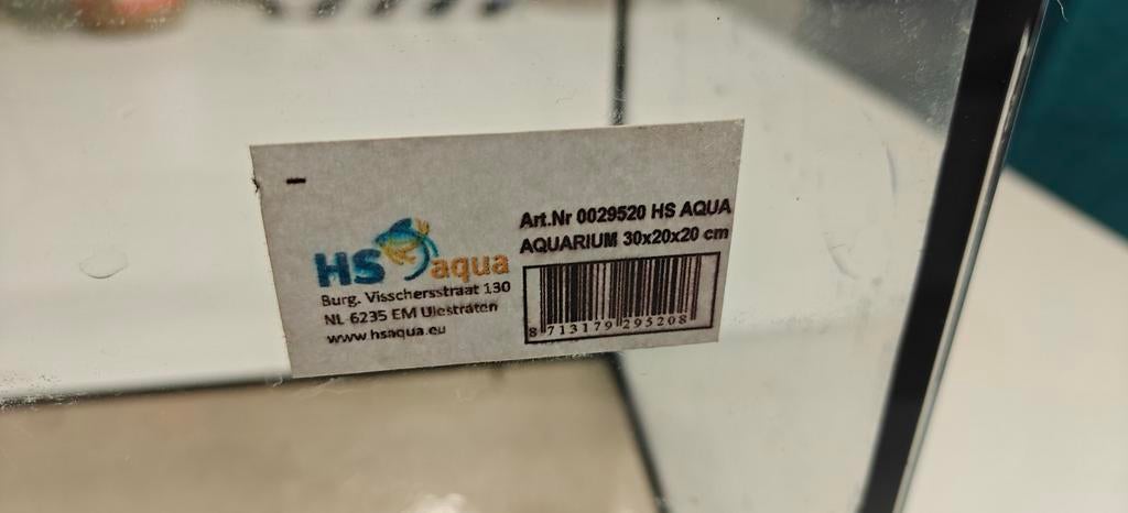 HSAqua 30x20x20 cm aquariums, Dieren en Toebehoren, Vissen | Aquaria en Toebehoren, Ophalen, Nieuw