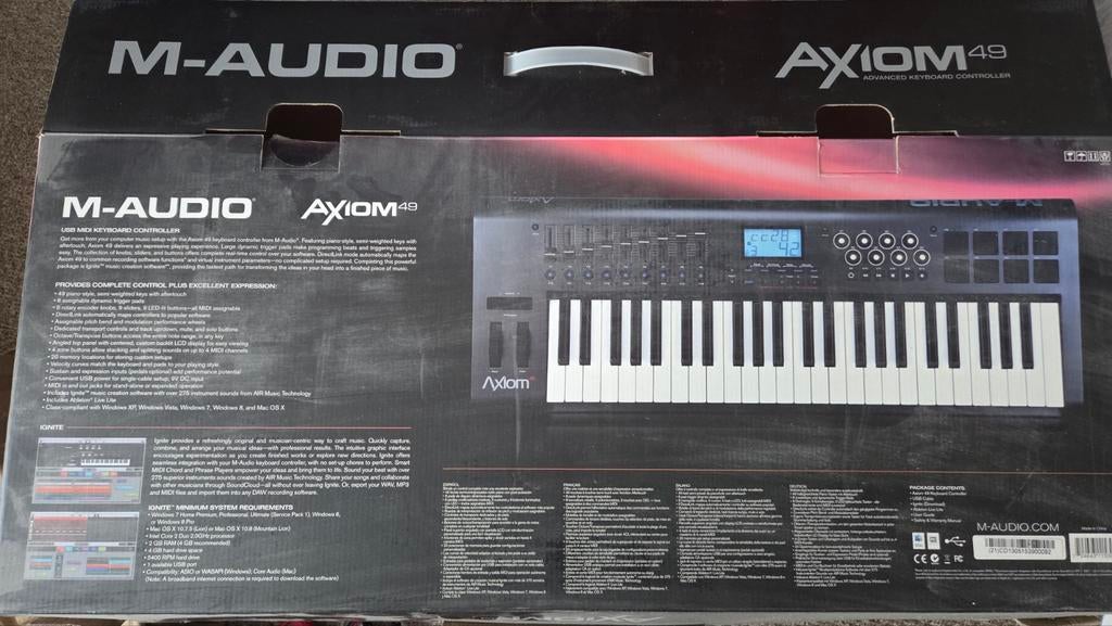 M-AUDIO Axiom 49 midi controller, Muziek en Instrumenten, Ophalen of Verzenden, Gebruikt