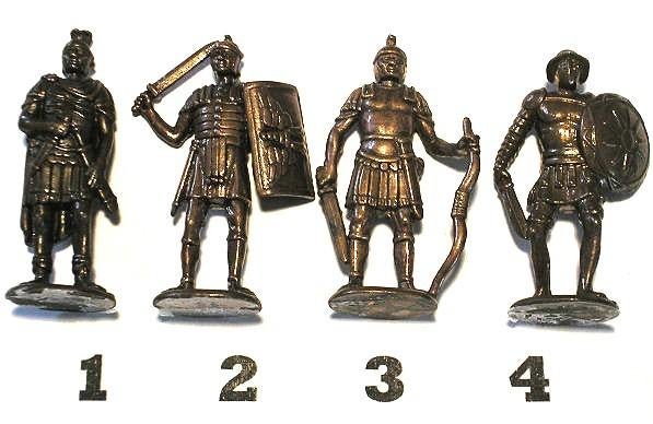 19-Ferrero kinder surprise metal ROMEINEN Römer serie 1, Ophalen of Verzenden, Zo goed als nieuw, Overige typen