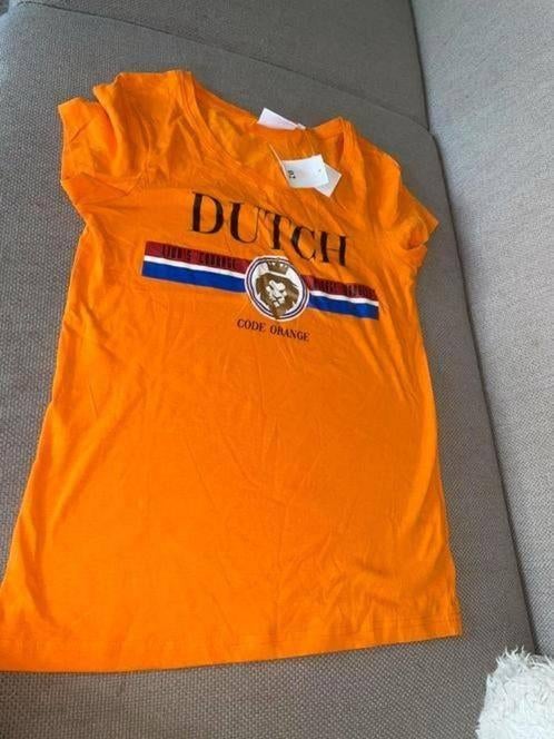 Oranje shirt tshirt xs koningsdag EK, Verzenden, Nieuw, Oranje, Korte mouw