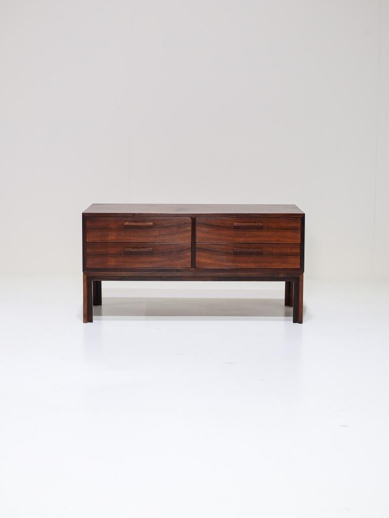 Lage ladekast Kai Kristiansen halkastje palissander, Ophalen, -, -, 50 tot 100 cm