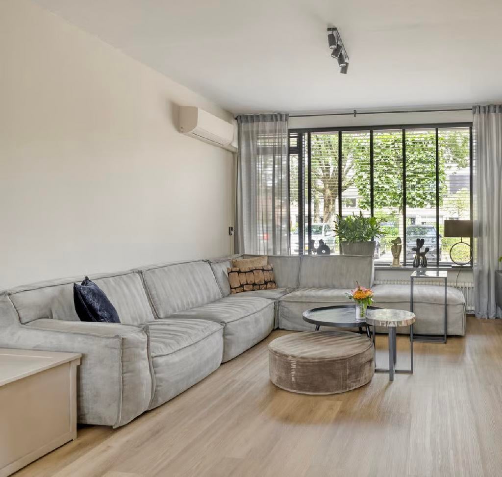 Hoekbank Goossens, Huis en Inrichting, Banken | Bankstellen, Ophalen, Zo goed als nieuw, Vierpersoons of meer, Stof