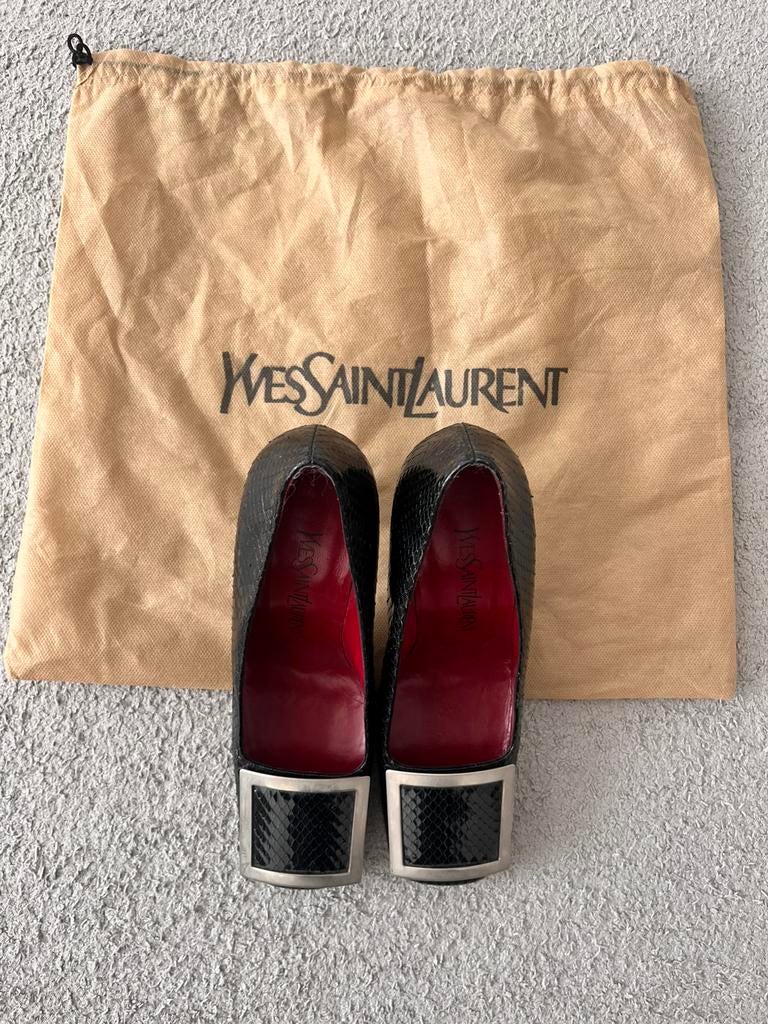 Yves Saint Laurent schoenen origineel!, Ophalen of Verzenden, Zo goed als nieuw, Zwart, Schoenen met hoge hakken