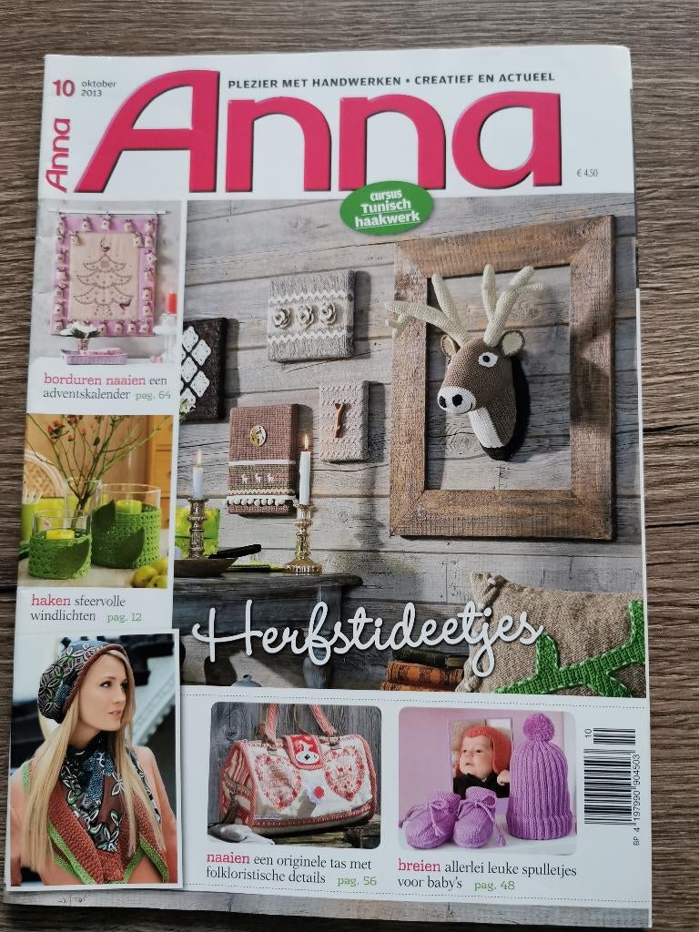 48 .. Anna handwerken okt 2013, Ophalen of Verzenden, Nieuw, Breien, Patroon of Boek