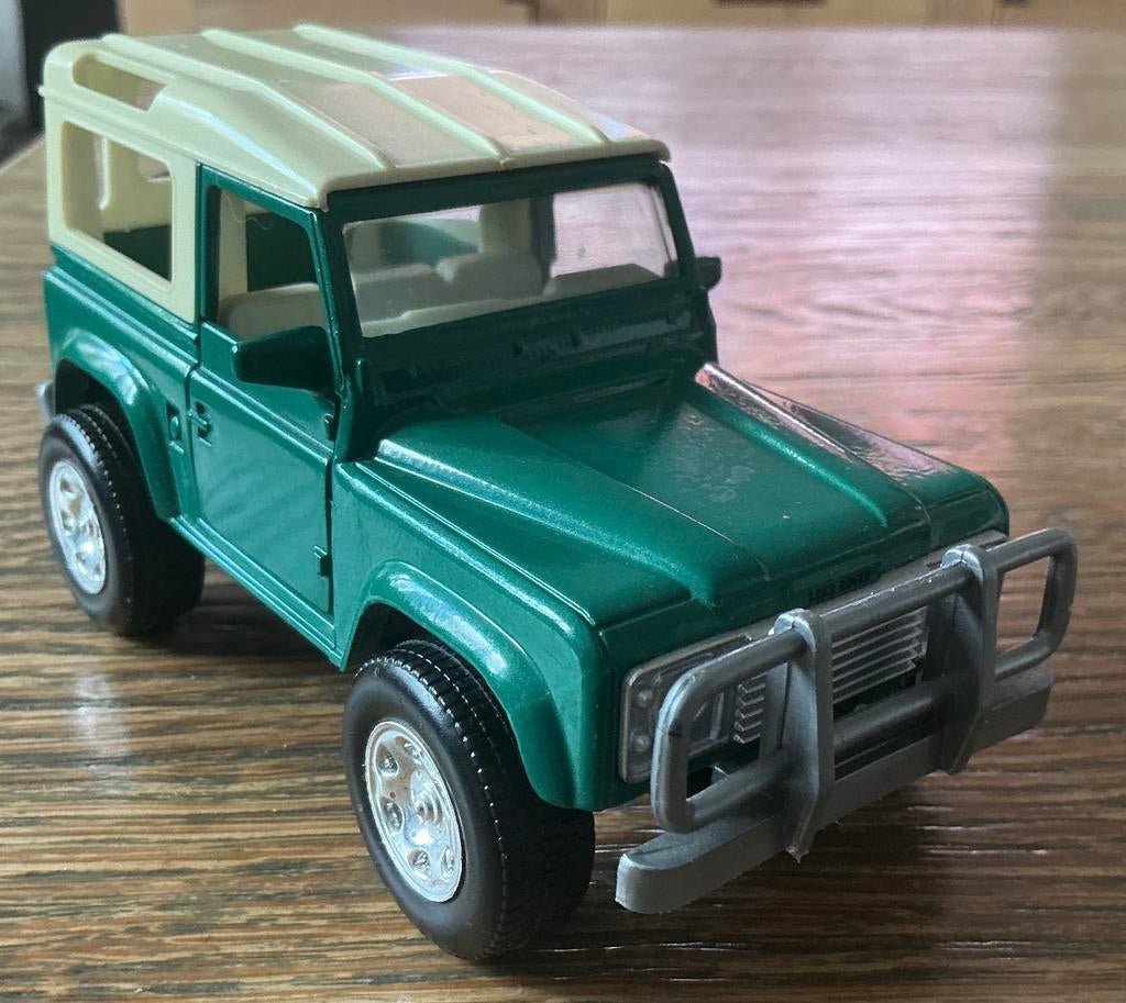 Grote groene Landrover Auto 14.5 CM, Ophalen of Verzenden, Gebruikt, Auto