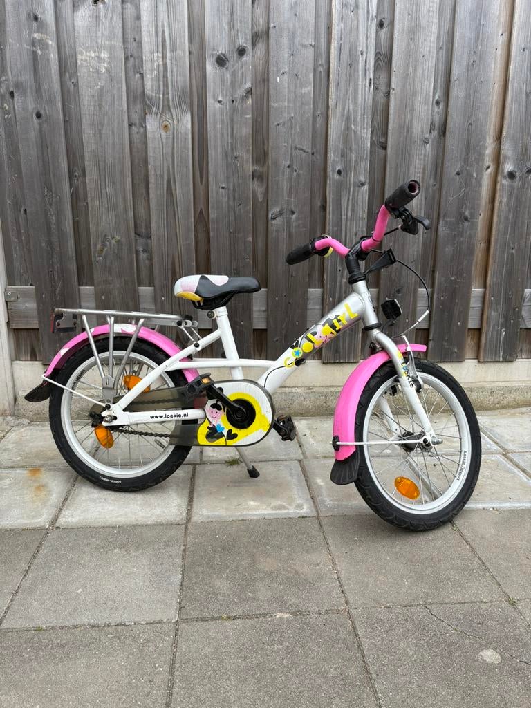 loekie meisjesfiets, Ophalen of Verzenden, Zo goed als nieuw, Minder dan 16 inch