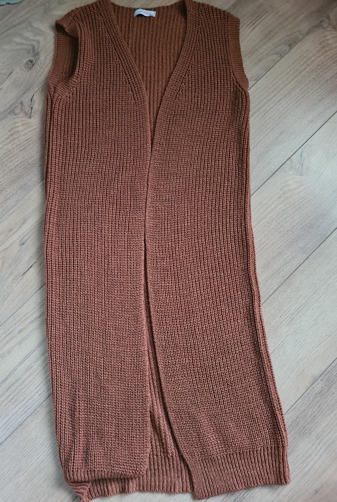 Lang spencer vest maat M/L, Maat 38/40 (M), Bruin, Verzenden, Nieuw